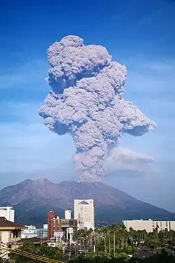 Image 53Sakurajima eruption on October 3, 2009 (from Geography of Japan)