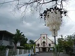 Capiz shells street lights surround downtown