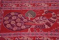 mayur design sambalpuri saree pallu