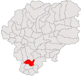 Location in Bistrița-Năsăud County
