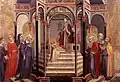 Presentation of the Virgin at the Temple (1448–52) - Tempera on wood, 32 x 46 cm. Pinacoteca, Vatican [4]