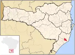Location in Santa Catarina Brazil
