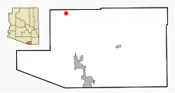 Location in Santa Cruz County, Santa Cruz County and the state of Arizona
