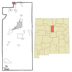 Location of Santa Cruz, New Mexico