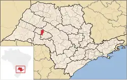 Location in São Paulo state