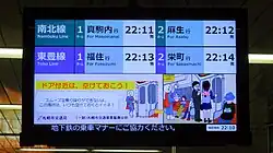 Train information display