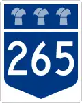 Highway 265 marker
