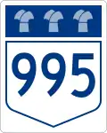 Highway 995 marker