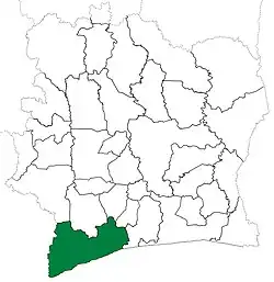 Sassandra Department from 1980 to 1988.