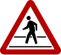 Pedestrian crossing ahead