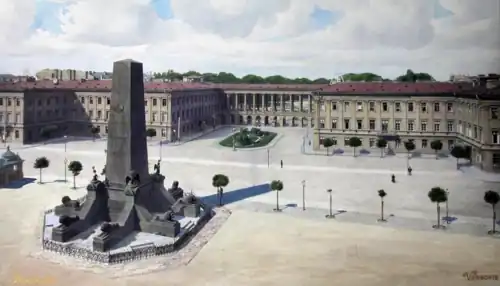 The Saxon Palace and the square before 1894