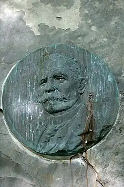 Bronze medallion with Edmond Galoppin&nbsp;[fr]'s effigy by Jean Lecroart