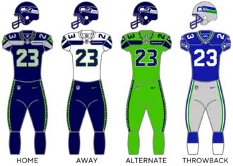 Seattle Seahawks uniforms