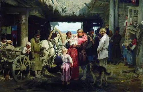 Seeing off a Recruit, State Russian Museum (1879)