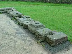 Building components unearthed on site