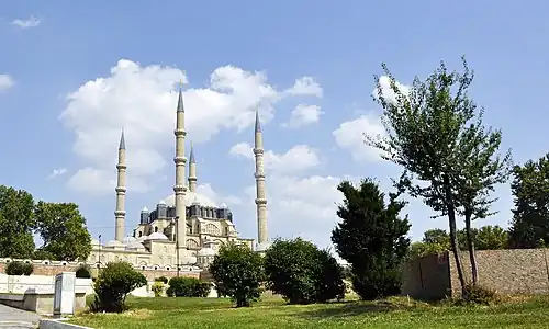 Selimiye Ottoman imperial mosque built by the imperial architect Mimar Sinan in Edirne
