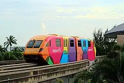 A Sentosa Express monorail train