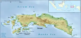 Ariate is located in Seram Island