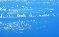 Cosmoledo from airplane