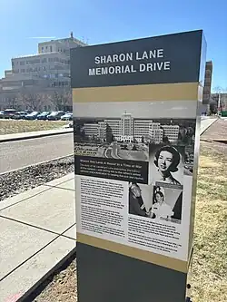 Memorial located on the University of Colorado Anschutz Medical Campus. Photographed March 18, 2024. Fitzsimons Army Hospital can be seen in the background.