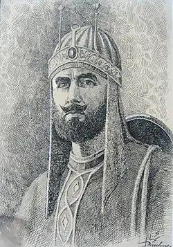 An imaginative sketch of Sher Shah Suri
