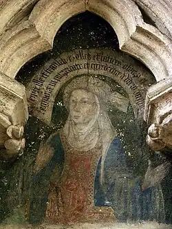 Chapel of St. Eloi, painting of a Sibyl (16th century)