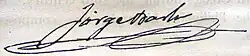 Jorge Barlín's signature