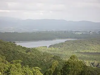 The Silvan Reservoir looking east from Kalorama