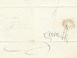 Autograph of Simon Fizes de Sauve