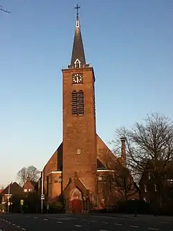 Church of Saint Paschal Baylon (1919-1921), designed by Dutch traditionalist architect Alexander Kropholler