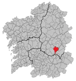 Location of A Pobra do Brollón.