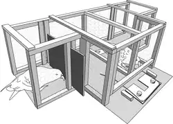 Sketch of two birds and an apparatus