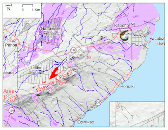 Animation of fissures and lava flows from May 12 to August 14
