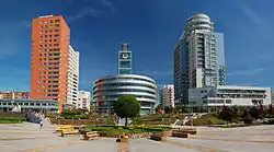 Town hall of Prague 13 in Sluneční náměstí (Sun Square)