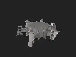 A three-dimensional analogue of the Socolar-Taylor tile (all matching rules implemented geometrically)