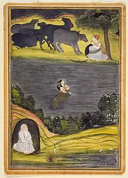 Sohni swims to meet her lover Mahiwal