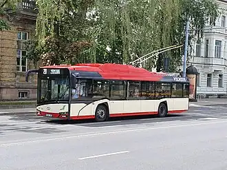 Solaris Trollino 12 trolleybus on route 20
