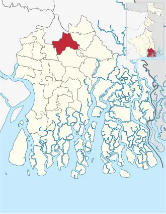 Location of Sonarpur community development block in South 24 Parganas district