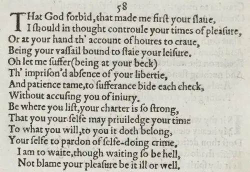 Detail of old-spelling text