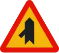 TP-1d Intersection with priority over incorporation from the left