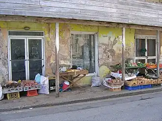 Sidewalk market, Speightstown, Barbados