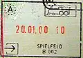 Passport stamp (before Slovenia joined the Schengen Area)