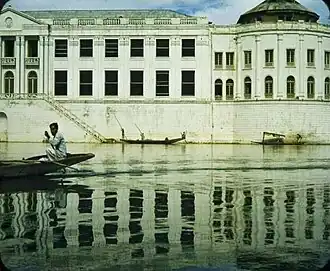 The palace in the 1960s - The palace was rebuilt in the 1930s after an earthquake