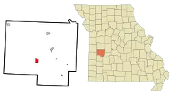 Location of Roscoe, Missouri