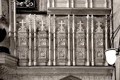 Baptistry screen, 1888 (detail)