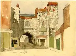 Watercolour by John Wykeham Archer, 1842