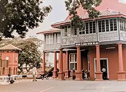 Stadhuys in 1986 with the Malacca Museum nearby