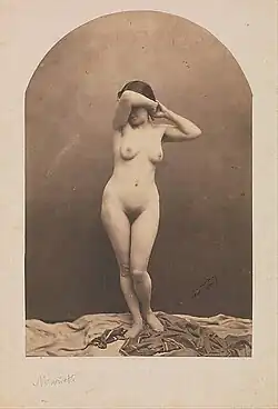 The famous nude photo of Roux by Nadar (c.1855)