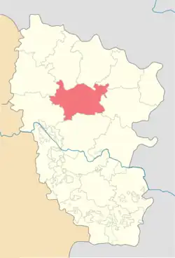 Location of Perevalsk District in the Luhansk People's Republic