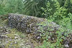 Remains of a wall on the Kleiner Gleichberg